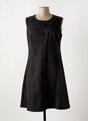 Rochie midi fără mâneci fără mâneci negru S.QUISE femeie