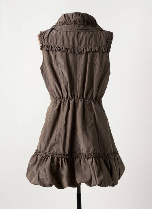 Rochie scurtă maro GLAMZ femeie