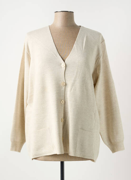 Vestă cu mâneci lungi bej DUGER femeie