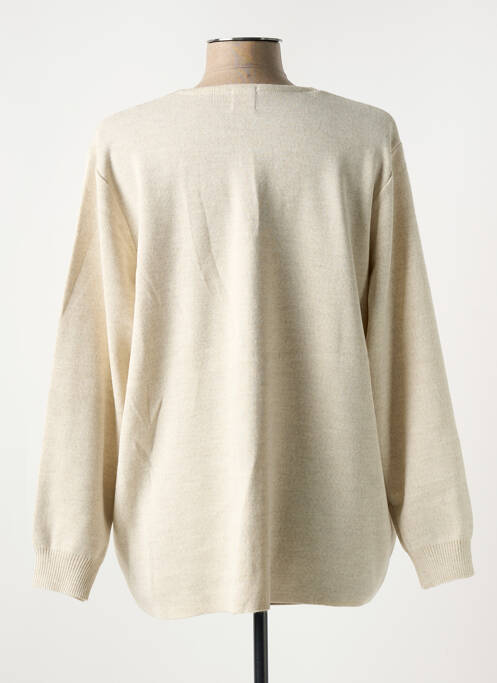 Vestă cu mâneci lungi bej DUGER femeie