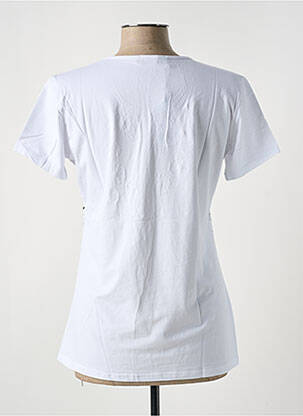 Tricou imprimeu fantezie mâneci scurte alb S.QUISE femeie