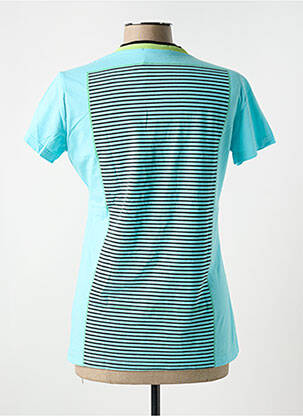 Tricou imprimeu fantezie mâneci scurte albastru S.QUISE femeie