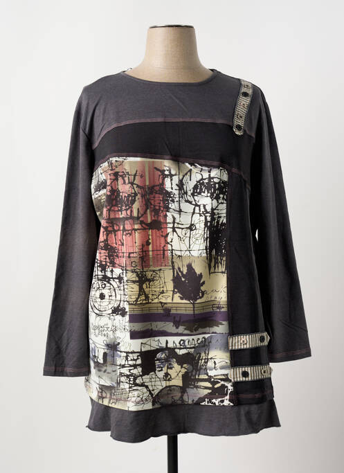 Tunică mâneci lungi gri S.QUISE femeie