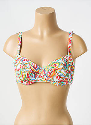Sutien de costum de baie elasticitate sutien balconet cu decolteu înalt portocaliu EMPREINTE femeie