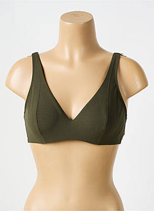 Sutien de costum de baie sutien cupe întregi cu decolteu înalt sutien cupe întregi cu decolteu înalt verde EMPREINTE femeie