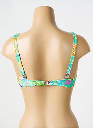 Sutien de costum de baie elasticitate sutien cupe întregi cu decolteu înalt verde ANTIGEL femeie