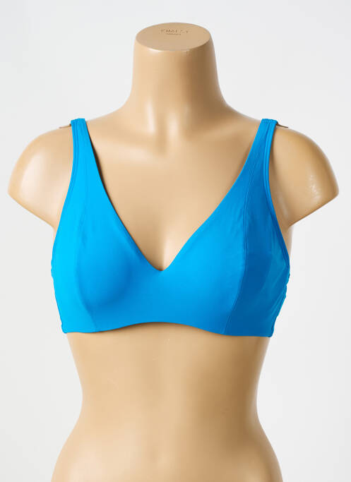 Sutien de costum de baie elasticitate sutien balconet cu decolteu înalt albastru EMPREINTE femme