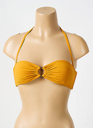 Sutien de costum de baie elasticitate top bentiță galben AUBADE femeie