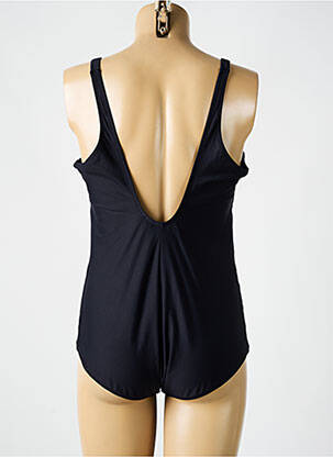 Costum de baie dintr-o singură piesă efect material satinat sutien cupe întregi cu decolteu înalt negru ANTIGEL femeie