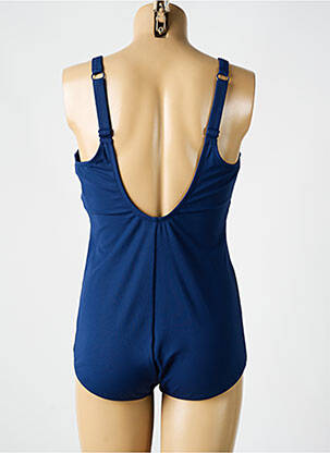 Costum de baie dintr-o singură piesă efect material satinat top sutien modelat albastru TRIUMPH femeie