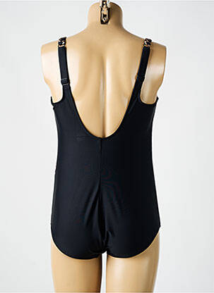 Costum de baie dintr-o singură piesă efect material satinat top sutien modelat negru ANITA femeie