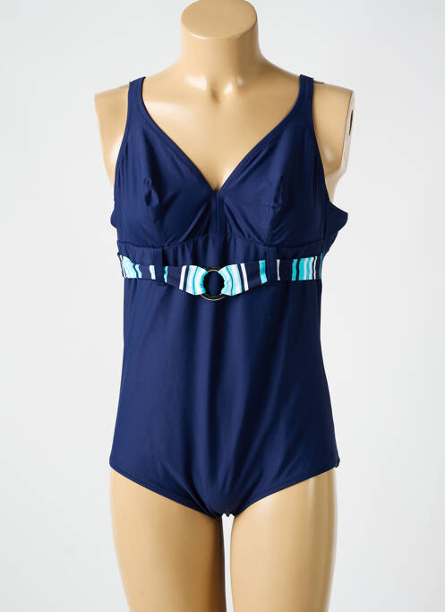 Costum de baie dintr-o singură piesă albastru ANTIGEL femeie