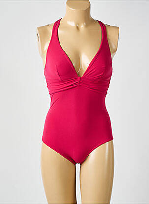 Costum de baie dintr-o singură piesă bretele elastice reglabile roz SIMONE PERELE femeie