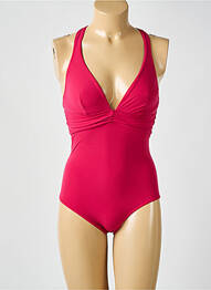 Costum de baie dintr-o singură piesă bretele elastice reglabile roz SIMONE PERELE femme