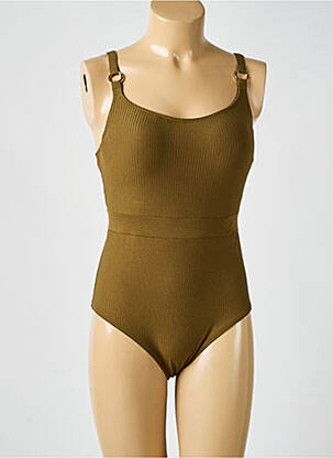 Costum de baie dintr-o singură piesă bretele elastice verde PRIMADONNA femeie