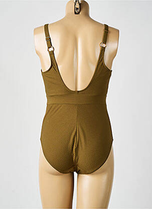Costum de baie dintr-o singură piesă bretele elastice verde PRIMADONNA femeie