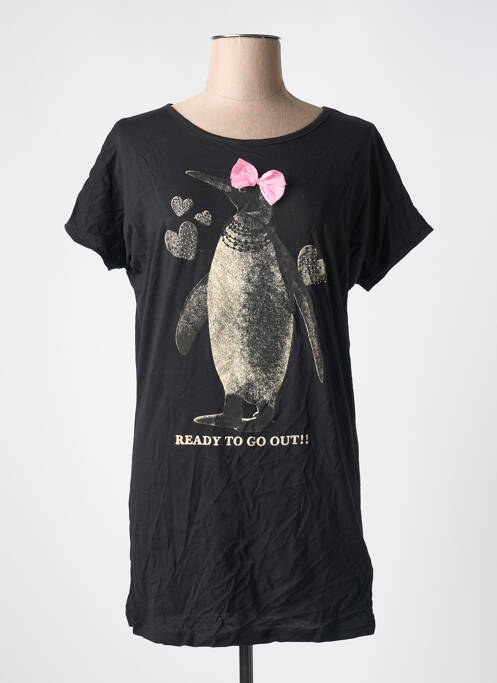 Tunică mâneci scurte negru REDSOUL femeie