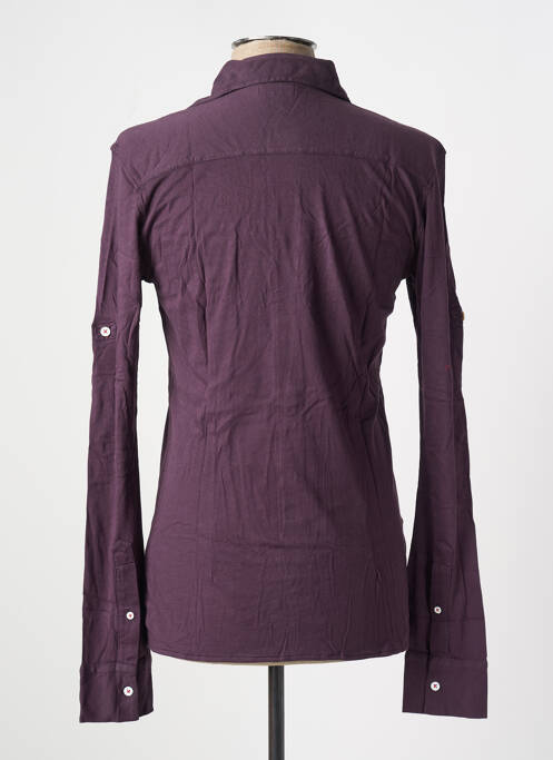 Cămașă cu mâneci lungi violet LES GARCONS FACILES bărbat