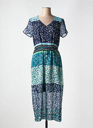 Rochie lungă albastru GRIFFON femeie