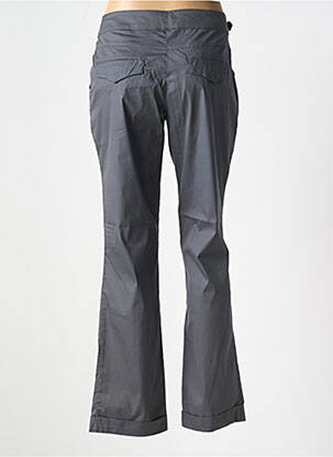 Pantalon drept țesătură poplin mărime normală gri TBS femeie