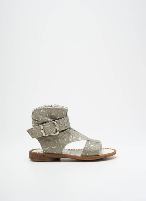 Sandale/Pantofi decupați argintiu BELLAMY fată