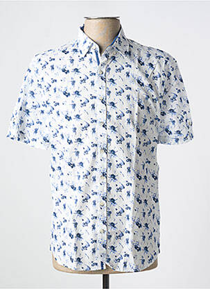 Cămașă cu mâneci scurte alb IZAC bărbat