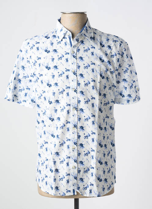 Cămașă cu mâneci scurte alb IZAC bărbat