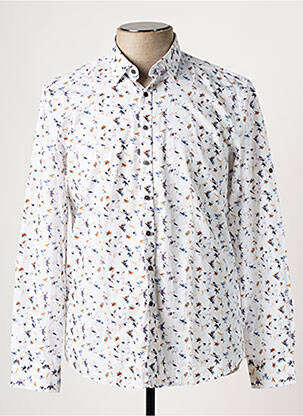 Cămașă cu mâneci lungi alb IZAC bărbat