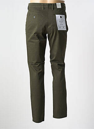 Pantalon chino bio mărime normală verde SELECTED bărbat