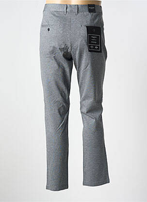 Pantalon chino țesătură melanj mărime normală gri SELECTED bărbat