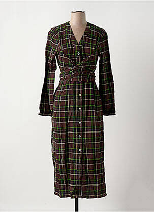 Rochie midi maro NICE THINGS femeie