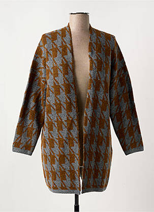 Vestă cu mâneci lungi maro NICE THINGS femeie