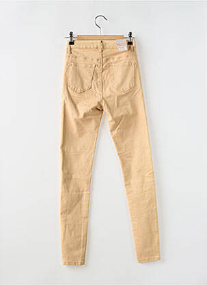 Pantalon slim țesătură poplin mărime normală bej ESTEE BROWN femeie