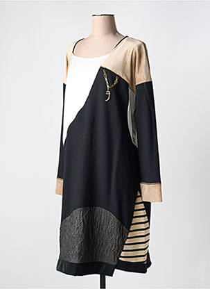 Rochie midi mâneci lungi mâneci lungi negru ELISA CAVALETTI femeie