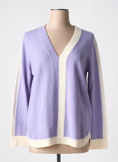 Pulover violet LEO & UGO femeie