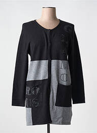 Vestă cu mâneci lungi elasticitate gri PASSIONI femme