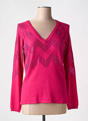 Pulover roz LEO & UGO femeie