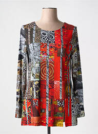 Tricou mâneci lungi mâneci lungi roșu DOLCEZZA femme