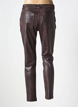 Pantalon slim elasticitate mărime normală maro EVA KAYAN femeie