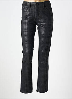 Pantalon slim elasticitate mărime normală negru GRIFFON femeie