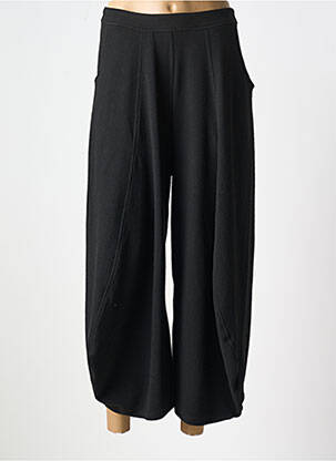 Pantalon 7/8 talie înaltă talie înaltă negru EVER SASSY femeie