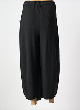 Pantalon 7/8 talie înaltă talie înaltă negru EVER SASSY femeie