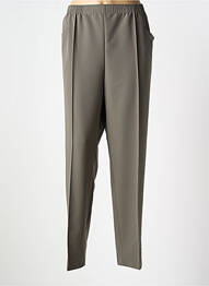 Pantalon drept țesătură crep mărime normală verde GRIFFON femme