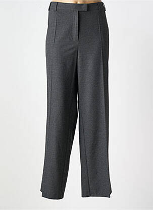 Pantalon larg talie cu cleme talie înaltă gri LE COMTE femeie