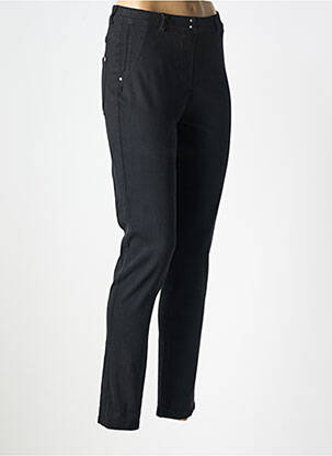 Jegging țesătură poplin mărime normală negru EAST DRIVE femeie