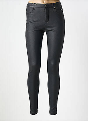 Pantalon slim talie înaltă talie înaltă negru MARBLE femeie