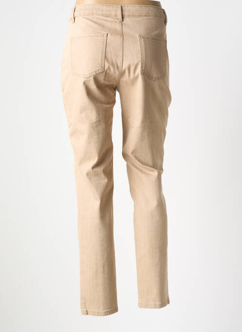 Blugi cu croială slim bej FUEGO WOMAN femeie