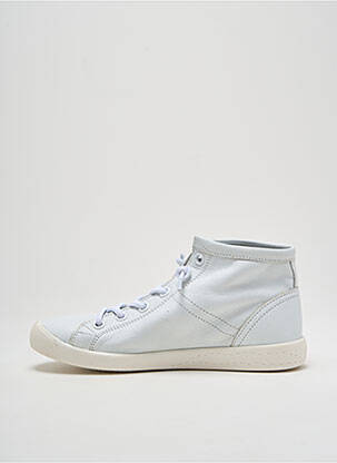 Adidași material neted toc plat până la 3 cm alb SOFTINOS femeie