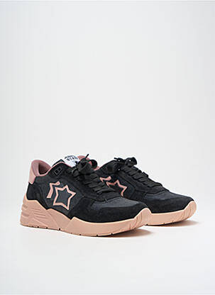 Adidași nubuc toc de 4 la 6 cm roz ATLANTIC STARS femeie