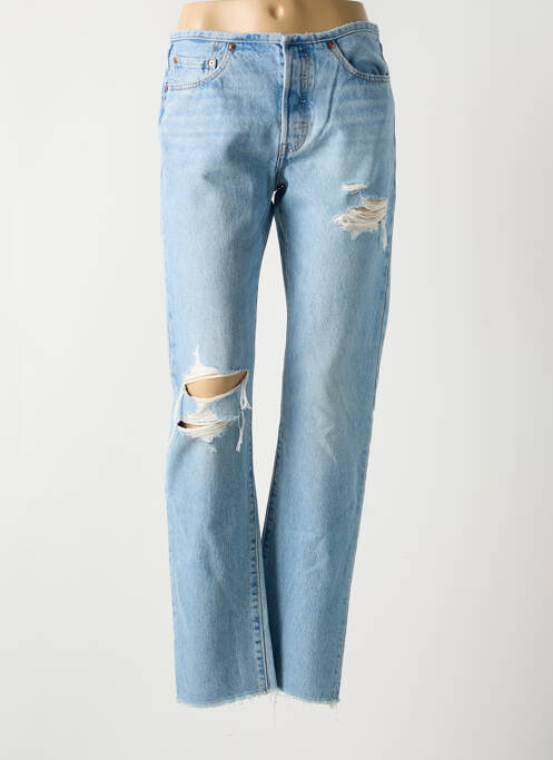 Blugi cu croială dreaptă albastru LEVIS femeie